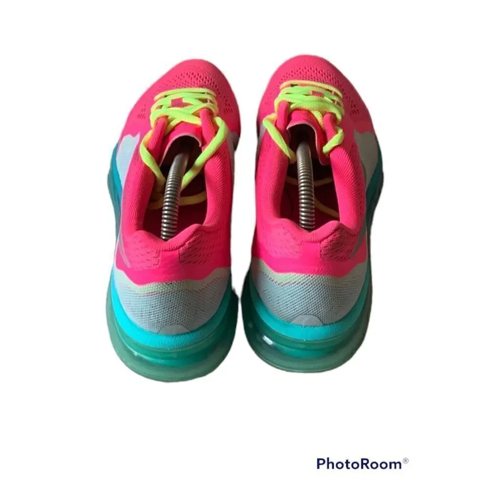 Nike Womens Hyper Pink/Volt-Hyper Jade-Metallic Silver Trainers Sneakers Size 7